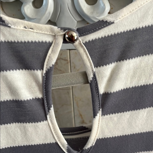 Papermoon Striped Tank Top in Gray and off white - Picture 5 of 6